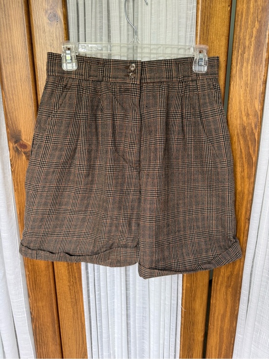 Charter Club Pants - VTG 100% Wool Plaid, Pleated, High-Waist Women’s Shorts